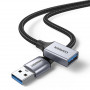 Кабель-подовжувач Ugreen US115 USB - USB (AM-AF), 2 м, Black (10497) (33956-03)