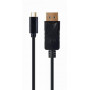 Кабель Cablexpert (A-CM-DPM-01) USB Type C - DisplayPort, 2 м, чорний (30567-03)