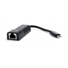 Адаптер Cablexpert (A-CM-LAN-01) USB3.1 Type C - LAN, 0.15 м, чорний