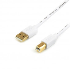 Кабель Atcom (13423) USB 2.0 AM/BM, 1.8м, білий