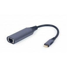 Адаптер Cablexpert (A-USB3C-LAN-01) USB Type-C-RJ-45, 0.15м, Black