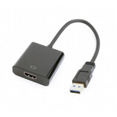 Адаптер Cablexpert (A-USB3-HDMI-02) USB3.0-HDMI, 0.15 м, чорний