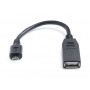 Кабель REAL-EL USB2.0 OTG 0.1M чорний (31019-03)