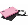 Зовнішня кишеня Frime SATA HDD/SSD 2.5", USB 2.0, Plastic, Pink (FHE12.25U20) (23172-03)