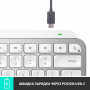 Клавіатура бездротова Logitech MX Keys Mini Wireless Illuminated UA Pale Gray (920-010499) (29731-03)