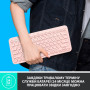 Клавіатура бездротова Logitech Wireless K380 for MAC UA Rose (920-010406)