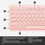 Клавіатура бездротова Logitech Wireless K380 for MAC UA Rose (920-010406)