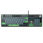 Клавіатура Aula Mechanical F2088 PRO Black/Gray, plus 9 Green keys KRGD blue (6948391234892) (34462-03)