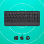 Клавiатура бездротова Logitech Signature K650 US Graphite USB (920-010945) (29725-03)