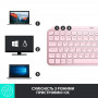 Клавіатура бездротова Logitech MX Keys Mini Wireless Illuminated UA Rose (920-010500) (29587-03)