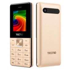 Мобiльний телефон Tecno T301 Dual Sim Champagne Gold (4895180743337)