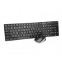 Комплект (клавіатура, мишка) бездротовий REAL-EL Comfort 9010 Kit Black USB (22552-03)