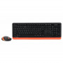 Комплект (клавіатура, мишка) бездротовий A4Tech Fstyler FG1010 Orange USB (22976-03)