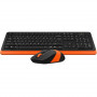 Комплект (клавіатура, мишка) бездротовий A4Tech Fstyler FG1010 Orange USB (22976-03)