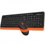 Комплект (клавіатура, мишка) бездротовий A4Tech Fstyler FG1010 Orange USB (22976-03)