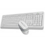 Комплект (клавіатура, мишка) бездротовий A4Tech Fstyler FG1010 White USB (22977-03)