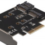 Контролер Frime (ECF-PCIEtoSSD001.LP) PCI-E-M.2 (B&M Key) NGFF (28210-03)