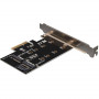 Контролер Frime (ECF-PCIEtoSSD001.LP) PCI-E-M.2 (B&M Key) NGFF (28210-03)