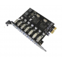 Контролер Voltronic (YT=C-PCI-Е=>7*USB3.0/23146) PCI-Е=>USB 3.0, 7 портів, 5Gbps, BOX (33760-03)