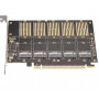 Контролер Frime WCH382L (ECF-PCIEtoSSD010) PCI-E-5xM.2 (B Key) (28211-03)