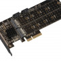 Плата розширення Frime (ECF-PCIEtoSSD012.LP) PCI-E-2хM.2+2хSATA, 88SE9215 (28224-03)