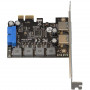 Плата розширення Frime (ECF-PCIEtoUSB006.LP) PCI-E to USB3.0 (2 порти) 3A/порт+19pin NEC720201 (28225-03)