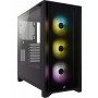 Корпус Corsair iCUE 4000X RGB Tempered Glass Black (CC-9011204-WW) без БЖ (23921-03)