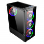 Корпус 1stPlayer Rainbow V2-A-4R1 Color LED Black без БЖ (24592-03)