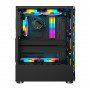 Корпус 1stPlayer Rainbow V2-A-4R1 Color LED Black без БЖ (24592-03)