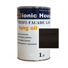 Краска для дерева PROFI-FACADE LASUR tung oil 1л Черный