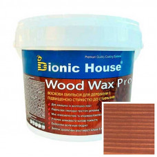 Краска для дерева WOOD WAX PRO безцветная база Bionic-House 0,8л Сандал