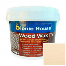 Краска для дерева WOOD WAX PRO Белая База Bionic-House 0,8л Капучино