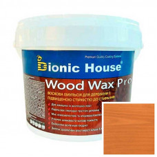 Краска для дерева WOOD WAX PRO безцветная база Bionic-House 0,8л Миндаль