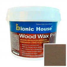 Краска для дерева WOOD WAX PRO безцветная база Bionic-House 0,8л Умбра