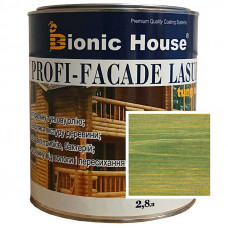 Краска для дерева PROFI-FACADE LASUR tung oil 2,8л Изумруд