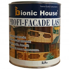 Краска для дерева PROFI-FACADE LASUR tung oil 2,8л Бесцветный