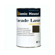 Краска для дерева FACADE LASUR Bionic-House 1л Антрацит