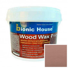Краска для дерева WOOD WAX PRO Белая База Bionic-House 0,8л Баклажан