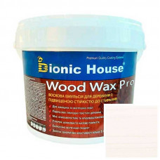 Краска для дерева WOOD WAX PRO безцветная база Bionic-House 0,8л Белый