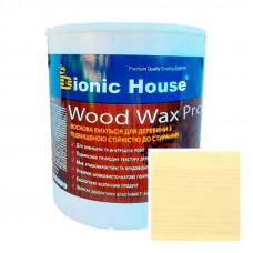 Краска для дерева WOOD WAX PRO безцветная база Bionic-House 2,5л Слоновая Кость