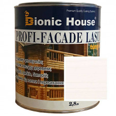 Краска для дерева PROFI-FACADE LASUR tung oil 2,8л Белый