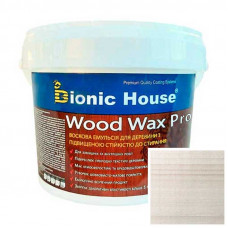 Краска для дерева WOOD WAX PRO безцветная база Bionic-House 0,8л Белый Дуб
