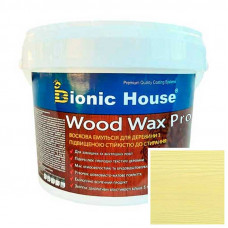 Краска для дерева WOOD WAX PRO Белая База Bionic-House 0,8л Фисташковый