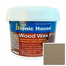 Краска для дерева WOOD WAX PRO Белая База Bionic-House 0,8л Серый Сланец