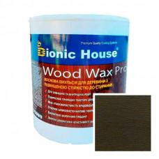 Краска для дерева WOOD WAX PRO безцветная база Bionic-House 2,5л Антрацит