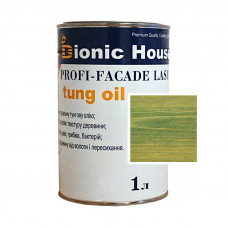 Краска для дерева PROFI-FACADE LASUR tung oil 1л Изумруд