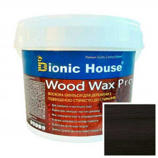 Краска для дерева WOOD WAX PRO безцветная база Bionic-House 0,8л Черный