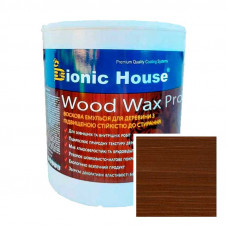 Краска для дерева WOOD WAX PRO безцветная база Bionic-House 2,5л Орех