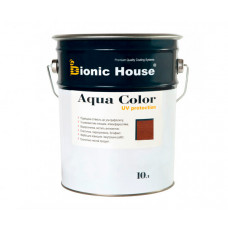 Краска для дерева Bionic-House Aqua Color UV-protect 10л Марсала