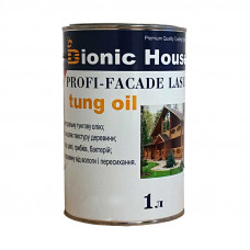 Краска для дерева PROFI-FACADE LASUR tung oil 1л Бесцветный